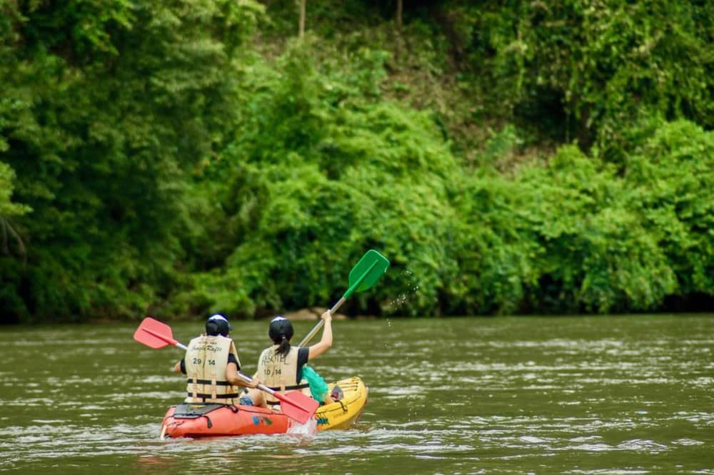 Kayaking river Kwai