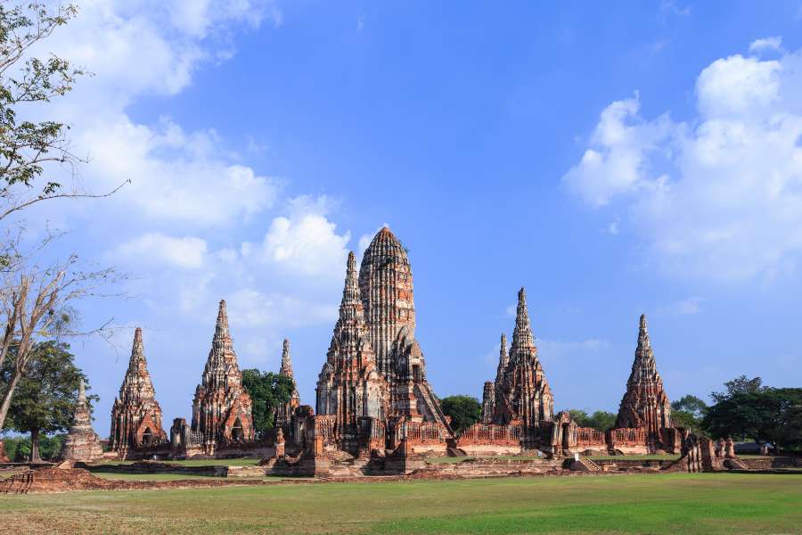 Wat Chaiwatthanaram, a famous ancient temple in Ayutthaya, Thailand