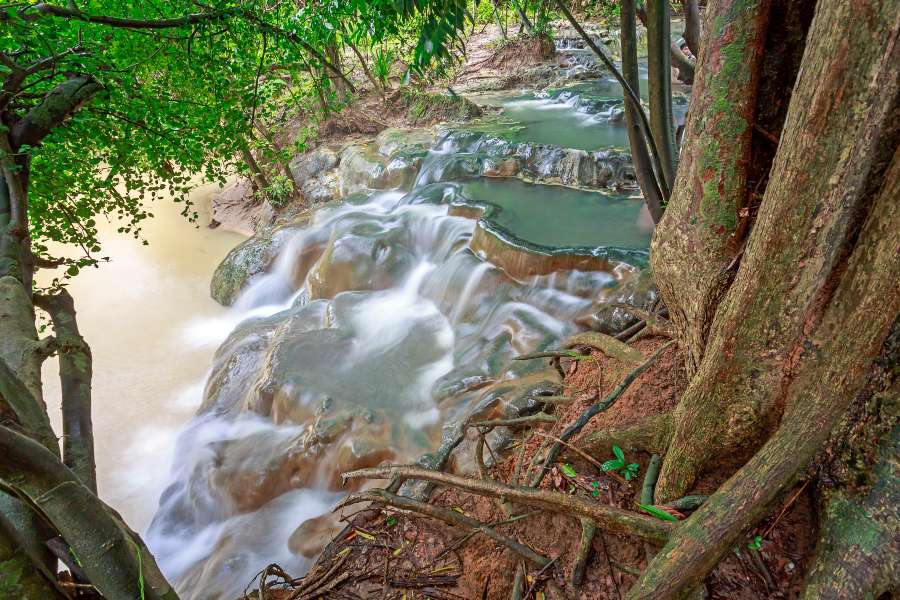 Hotspring waterfall Krabi