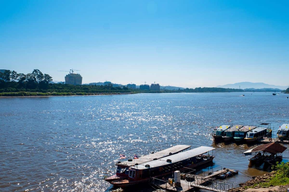 Mekong river longtail boat