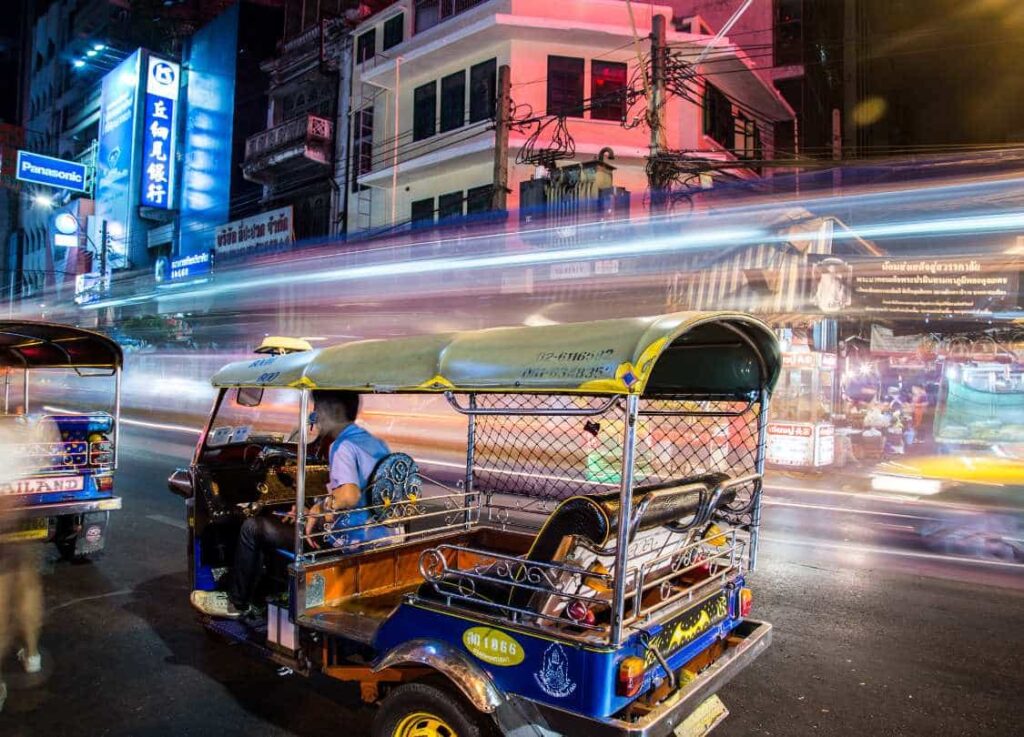 Tuk Tuk tour best thing to do in Thailand for first timer travelers