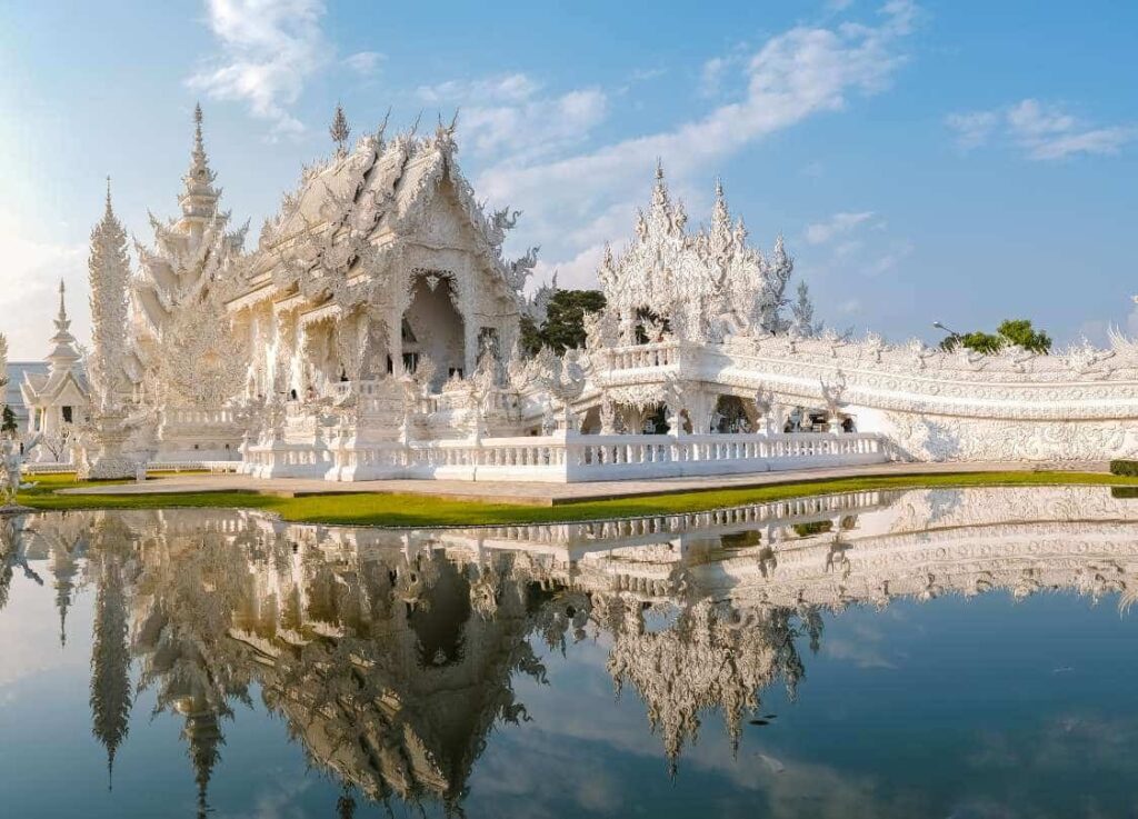 White temple Best Places to visit in Thailand for the first time